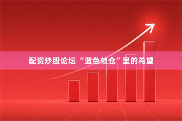 配资炒股论坛 “蓝色粮仓”里的希望